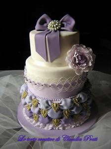 Glamour Italian Wedding Cake