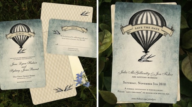 vintage wedding invitations