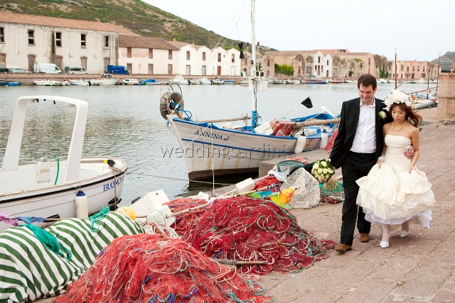 Civil wedding in Bosa - Italy
